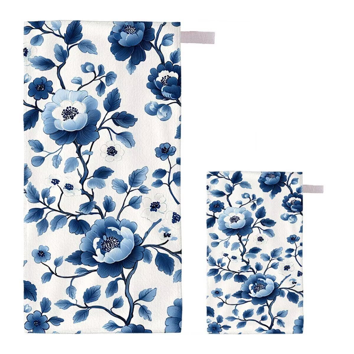 Toalla de Playa Grande 220x100cm/35x70cm, Juego de 2 Toalla Microfibra XXL de Antiarena, Toallas Playa Suave Ligera, Absorbente Secado Rápido, Beach Towel Viaje Yoga, Regalo Mujer Hombre (Rural) H-73