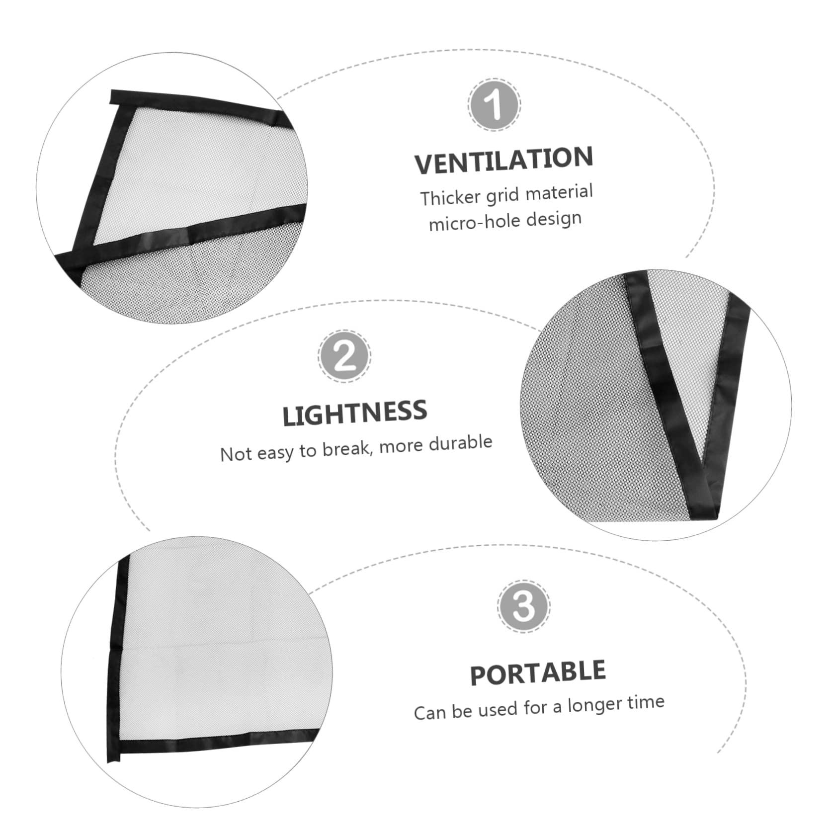SUPVOX Dog Isolation Fence 2 Pack Portable Pet Gate Puppy Playpen Lightweight Easy to Set up Pet Safety Barrier