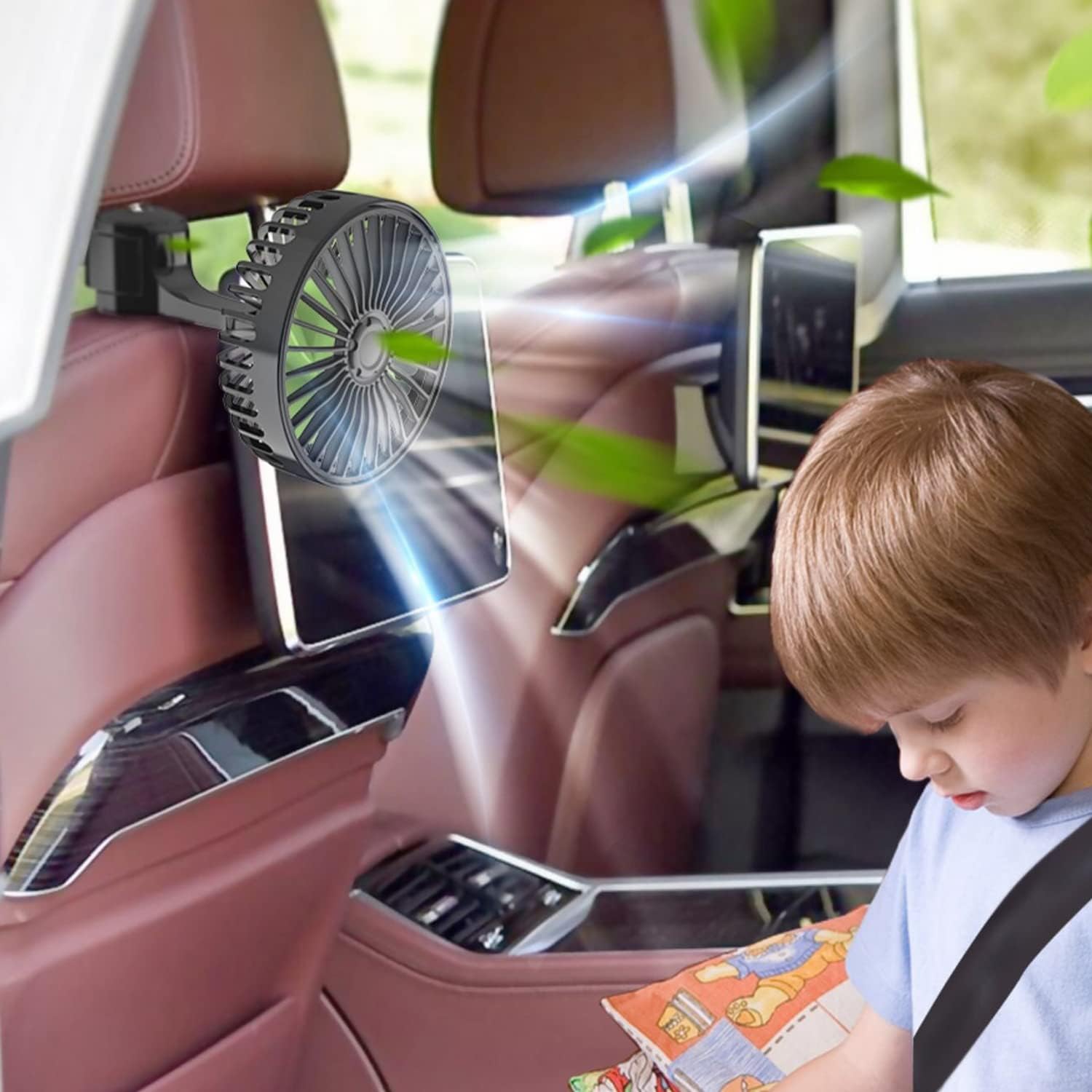 HASTHIP® USB Fan for Car Back Seat, Rotatable USB Fan with USB Cable, Headrest Mounted 5V Mini Fan with 3 Speed, Switch Controller, USB Fan for Baby, Back Seat Passengers (B0C6SP6R1K) Amazon Price History, Amazon Price Tracker