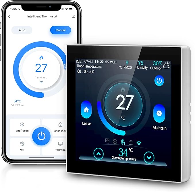 AVATTO Smart WiFi Thermostat Für Fußbodenheizung - Alexa & Google Home