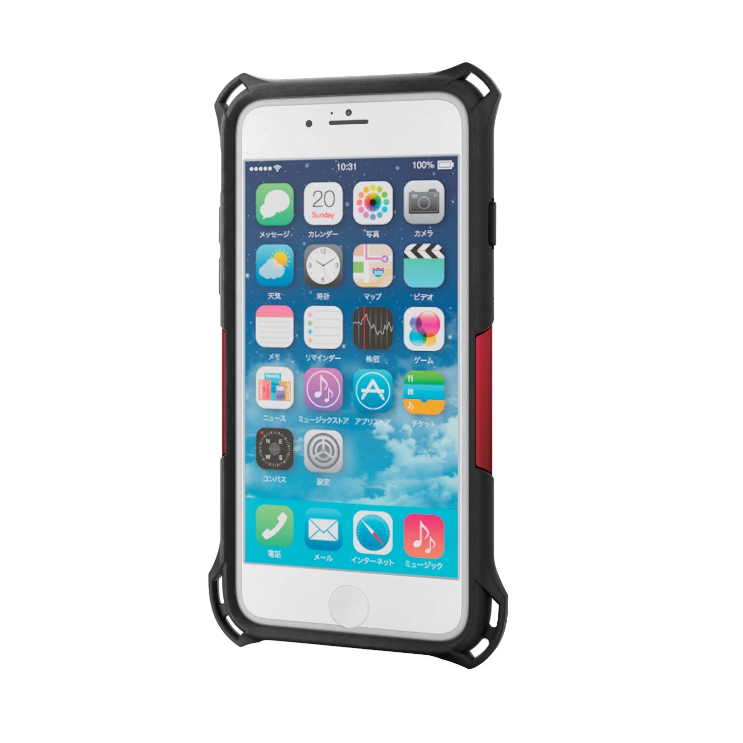 Amazon.co.jp: エレコム iPhone 6S iPhone 6 ZEROSHOCK ケース
