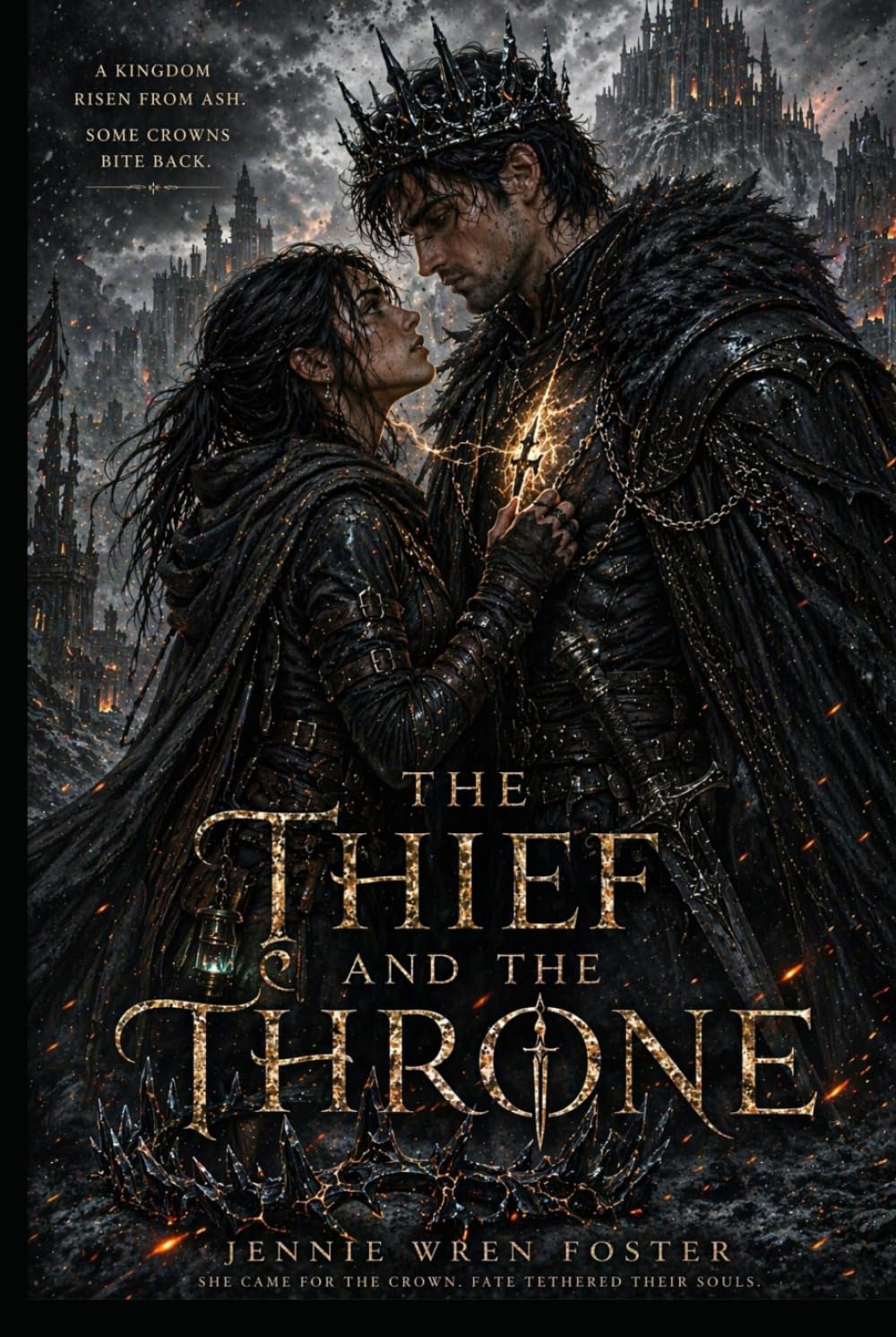 The Thief and the Throne: "She stole his crown. The curse stole her choices. Love stole everything else."