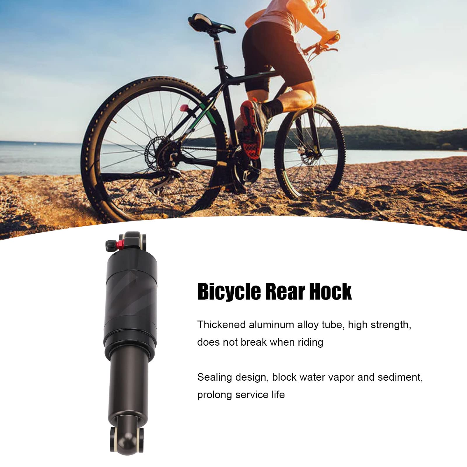 BuyWeek Fahrrad Hinten Stoßdämpfer, 190mm Federun Produktbild-Vorschau 2