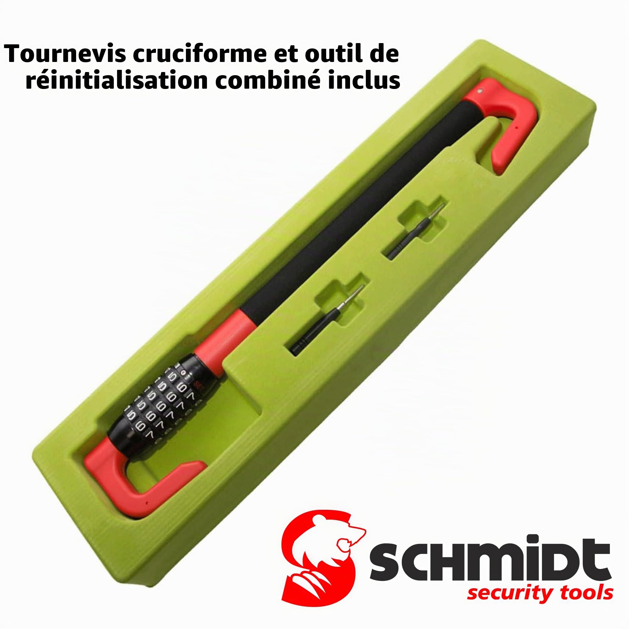 Serrure de volant de pédale de voiture 49,5-78 cm antivol de verrouillage de pédale de voiture SCHMIDT outils de sécurité