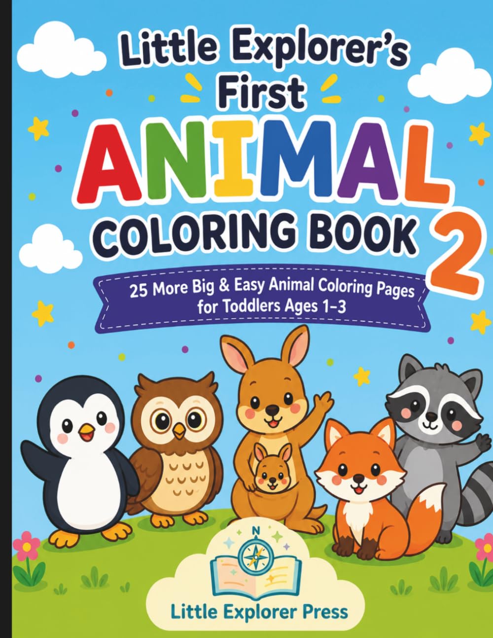 Little Explorer's First Animal Coloring Book 2 (Little Explorer’s First Coloring Books)