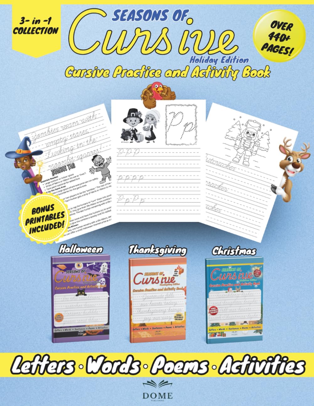 Seasons of Cursive, Holiday Edition      Paperback – September 29, 2025