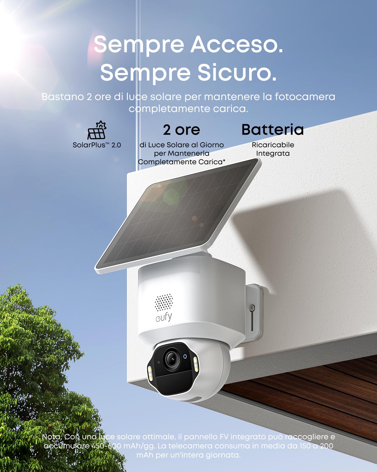eufy Security SoloCam E42 (HomeBase S380) kit di 2 telecamere, telecamera wireless 4K esterna, energia FV, rilevamento moto AI, strobo, pan e inclinazione, riconoscimento facciale, spazio fino a 16 TB