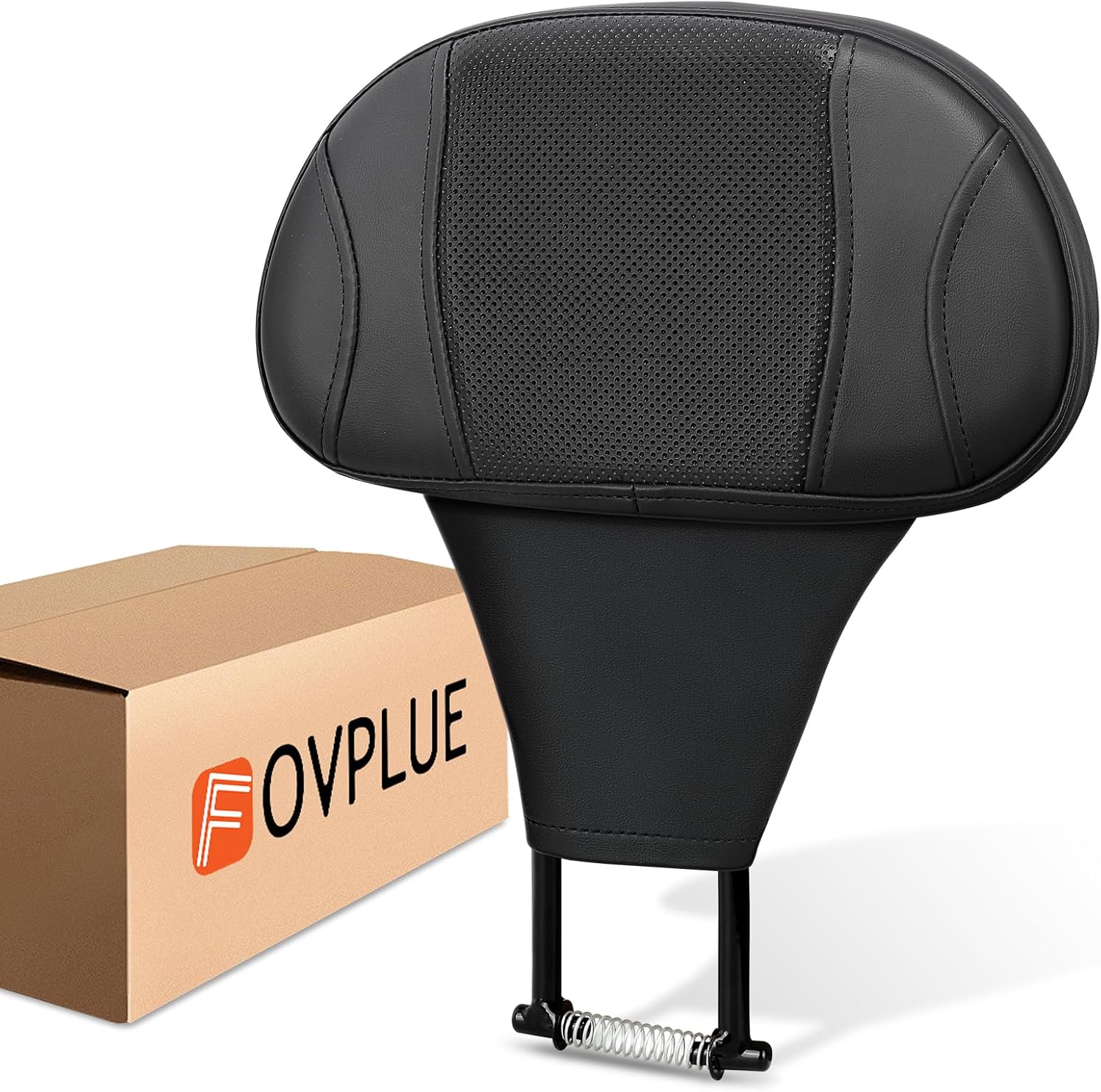 FOVPLUE Detachable Plug-in Driver Backrest Pad fit for Harley Touring 88-26