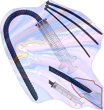 3 Sizes Optional Sounding Training Rod with Syringe, Mens Special Stretching Set for Easy Urination, Smooth Exercise Set -D23CCUS02 8mmB