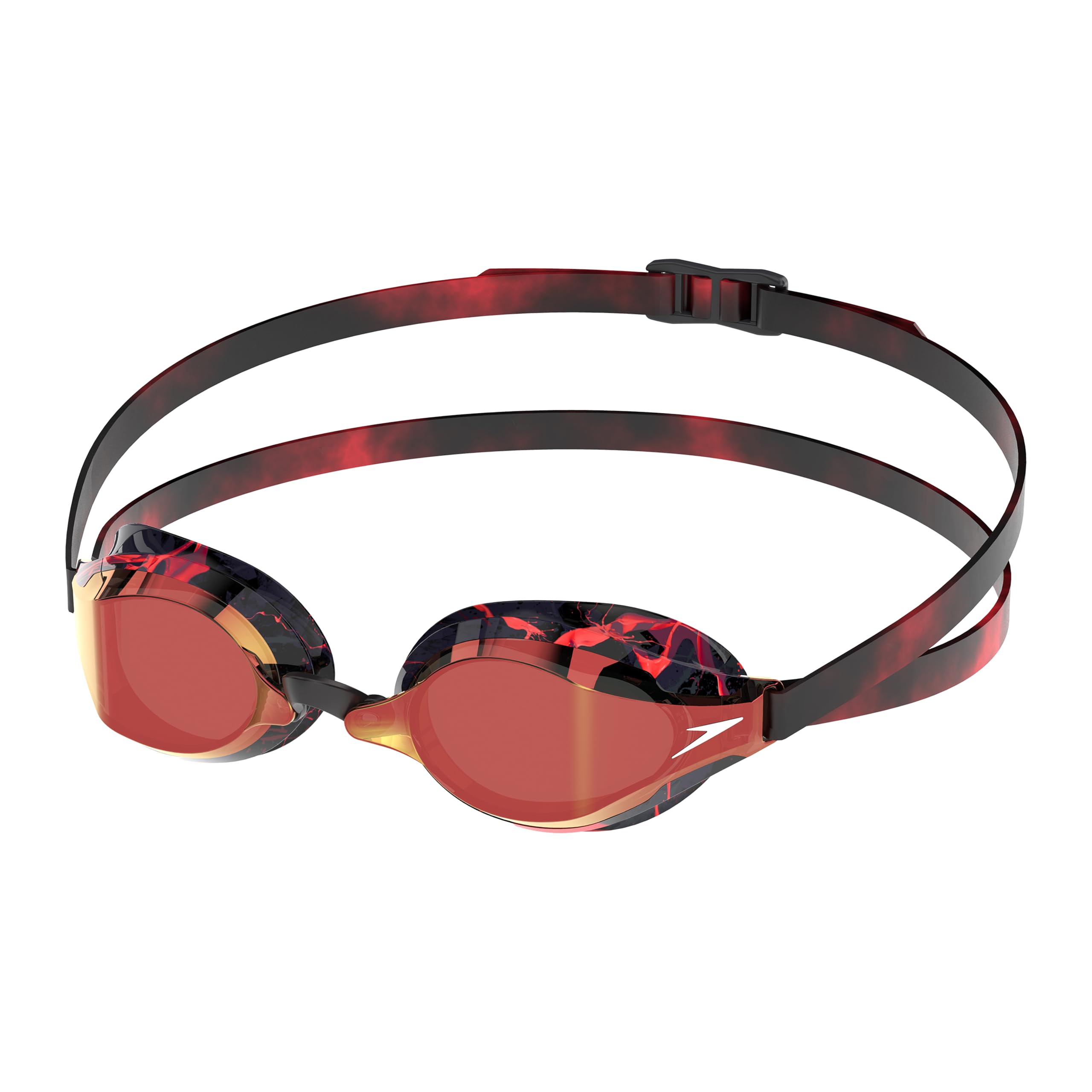 Speedo Adult Unisex Fastskin Speed Socket 2.0 Mirrored Limited Edition Swimming Goggles, Splatter/Smoke/Crimson Gold Mirror, One Size
