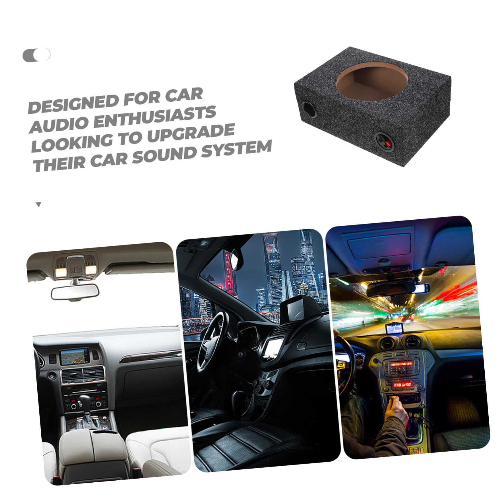 Scatola Per Subwoofer Sigillata Per Auto Alloggiamento e Facile Installazione Per Appassionati Perfetta Per Migliorare Suono Impianto Audio Design Resistente e Affidabile