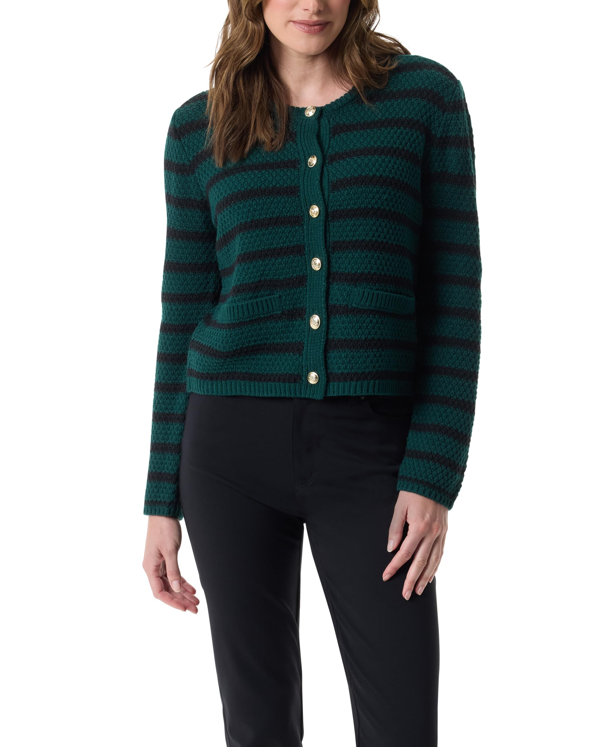 Gloria Vanderbilt Womens Lorin Long Sleeve Button Front Cardigan Standard