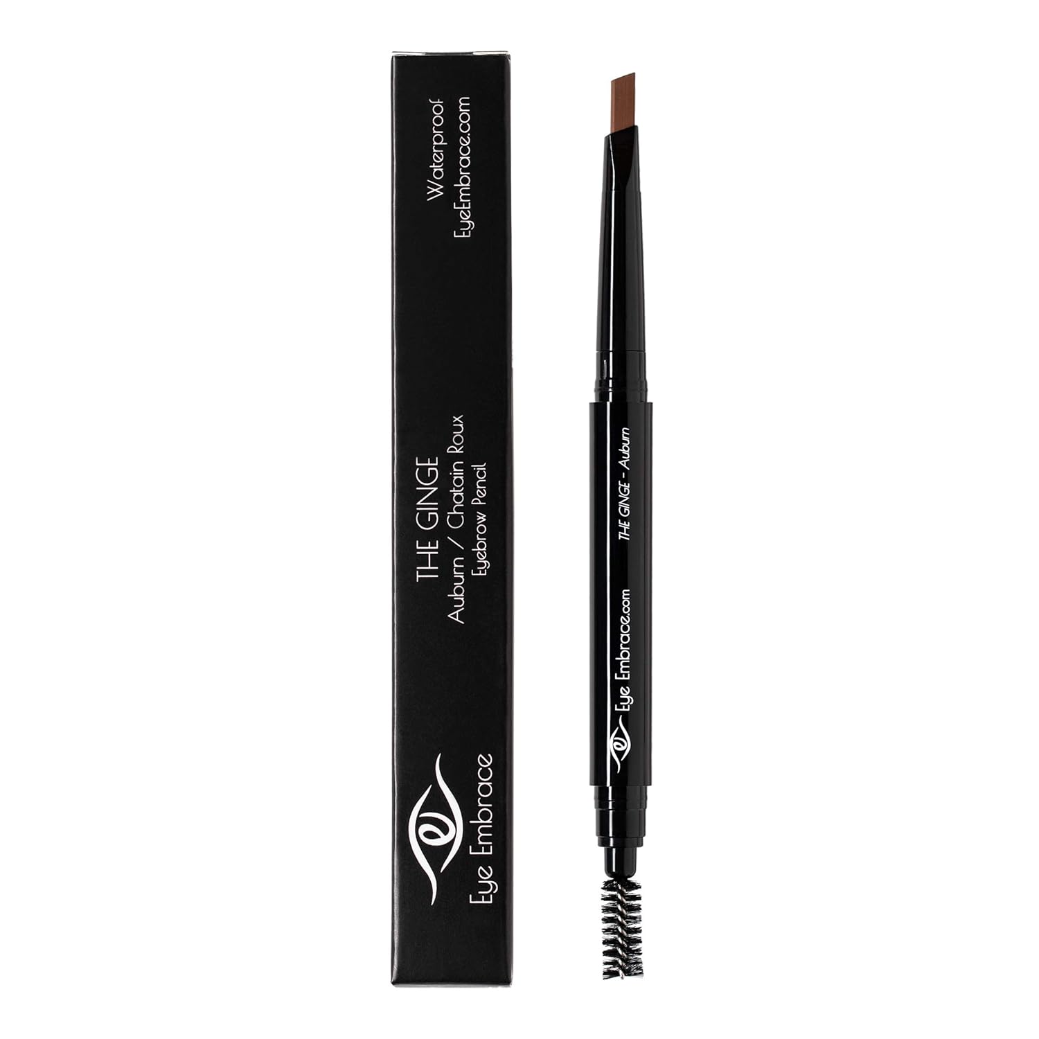 Eye Embrace The Ginge: Auburn Red Eyebrow Pencil – Waterproof, Double-Ended Automatic Angled Tip & Spoolie Brush, Cruelty-Free - Image 3
