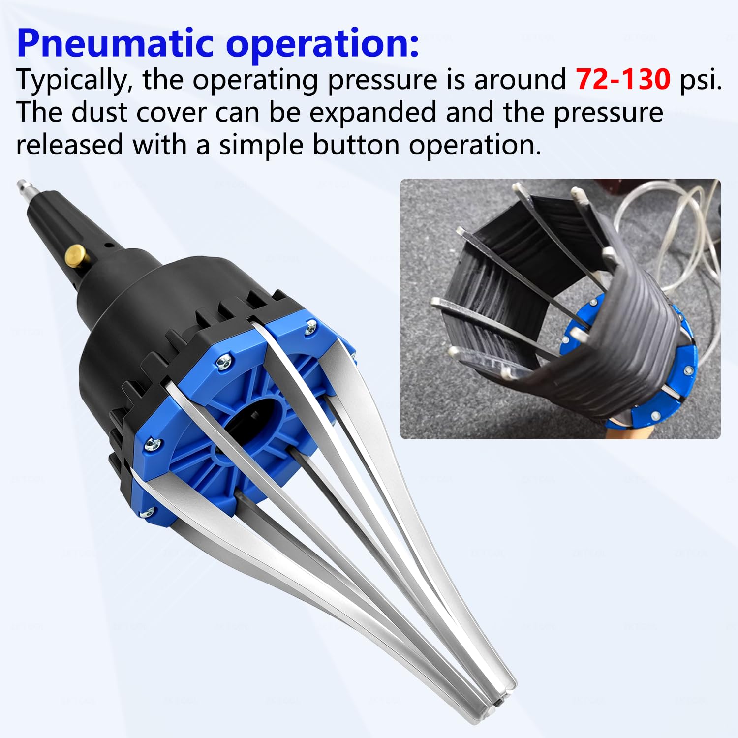 ZKTOOL Pneumatischer CV-Gelenkmanschetten-Expander Installationswerkzeug | 72-130Psi Druckausdehner Kompatibel mit Staubschutzkappen für die meisten Pkw-Klinken.