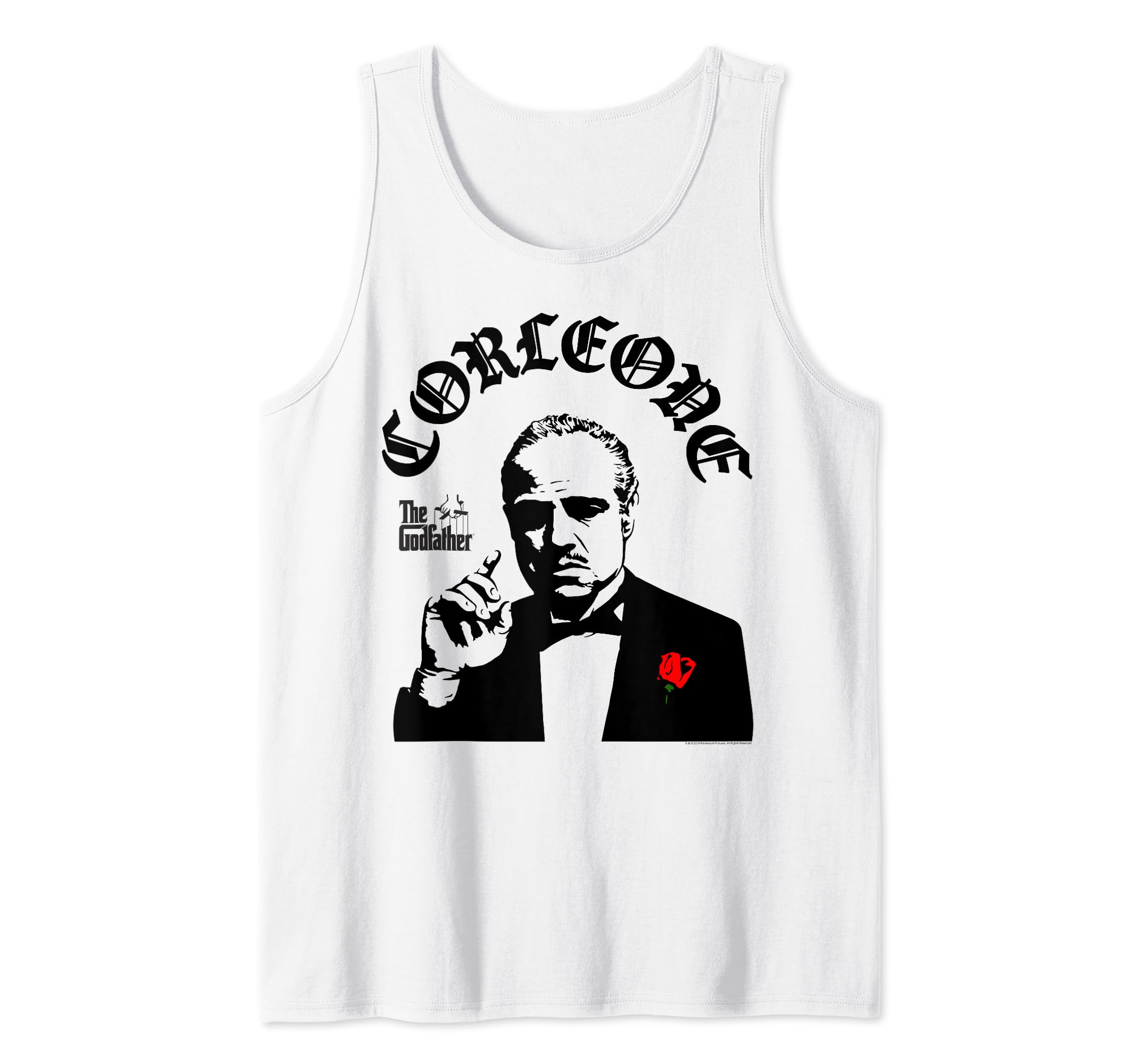 The Godfather Corleone Black And White Portrait Tank Top