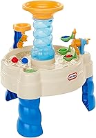 Little Tikes Spiralin' Seas Waterpark Play Table - Toddler Water Table with Spiral Drop, Ferris Wheel & Lazy River Fun