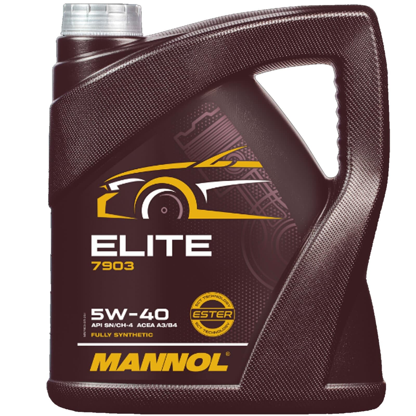 Mannol 5 Litres Elite 5W-40 Engine Oil 7903 ACEA A3/B4 Universal Ester Technology