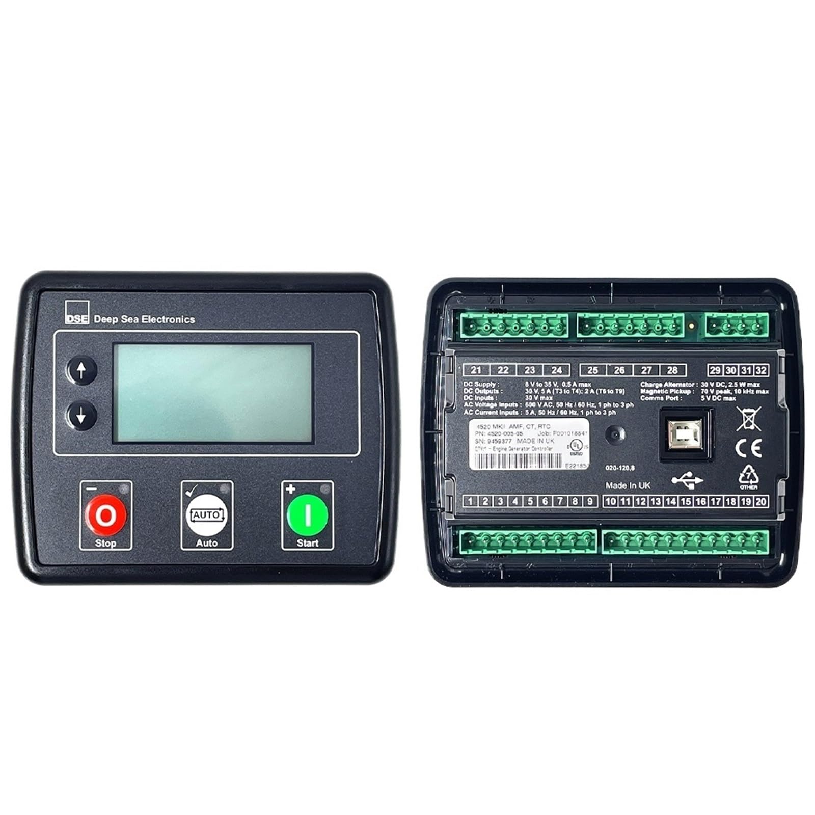 Módulo de control de fallas de red automática DSE4520MKII controlador generador 1 unidad 4