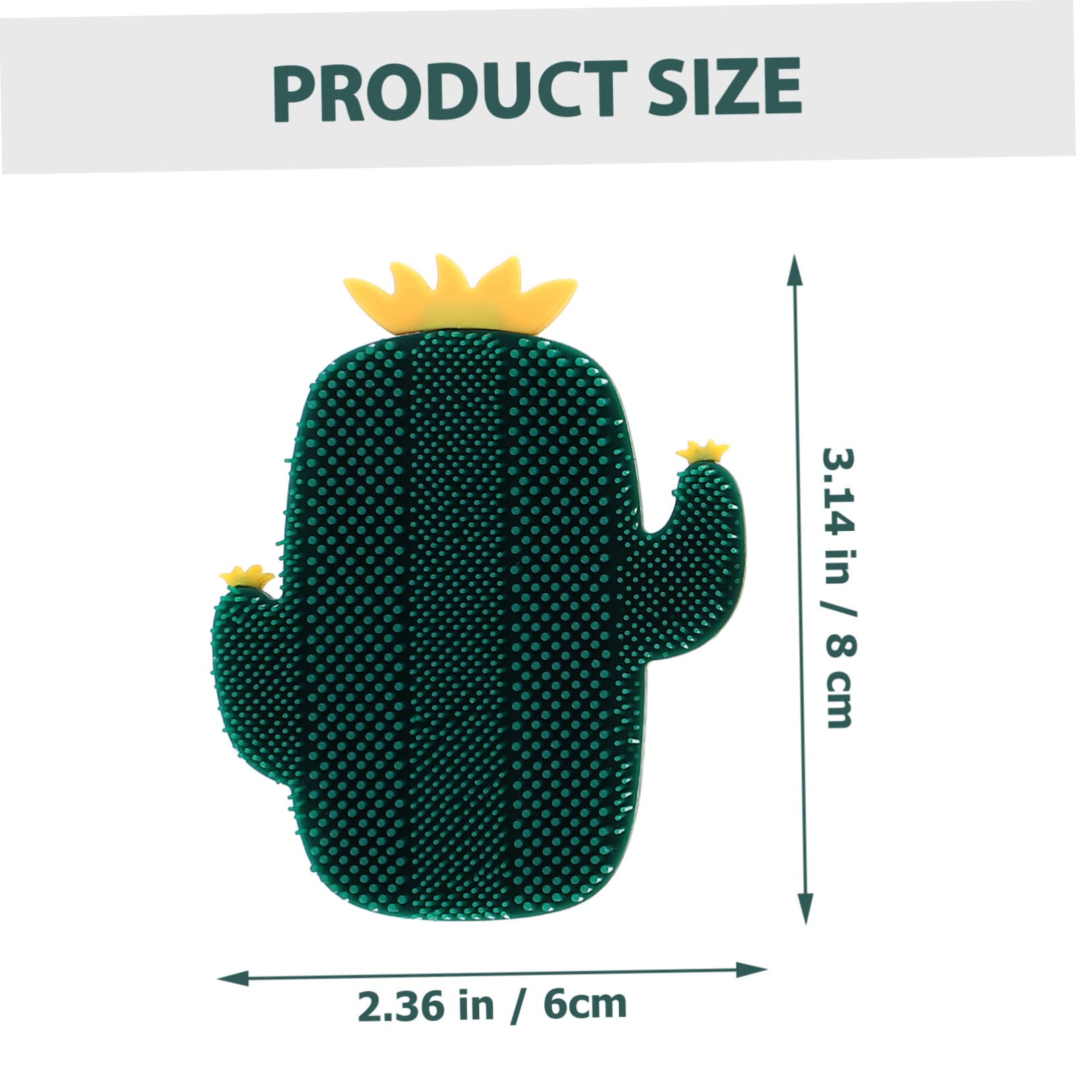 ARTSEWPLY 3Pcs Cactus Silicone Facial Brush Gentle Exfoliating Cleansing Brush for Deep Face Cleaning Makeup Removal Skin Care Mixed Colors