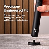 Vista 2 de Relsy Black Oral-B Compatible Electric Toothbrush Holder for Bathroom, Aluminum Oral B Toothbrush Holder with Hygienic Drip Capture Stops Toppling