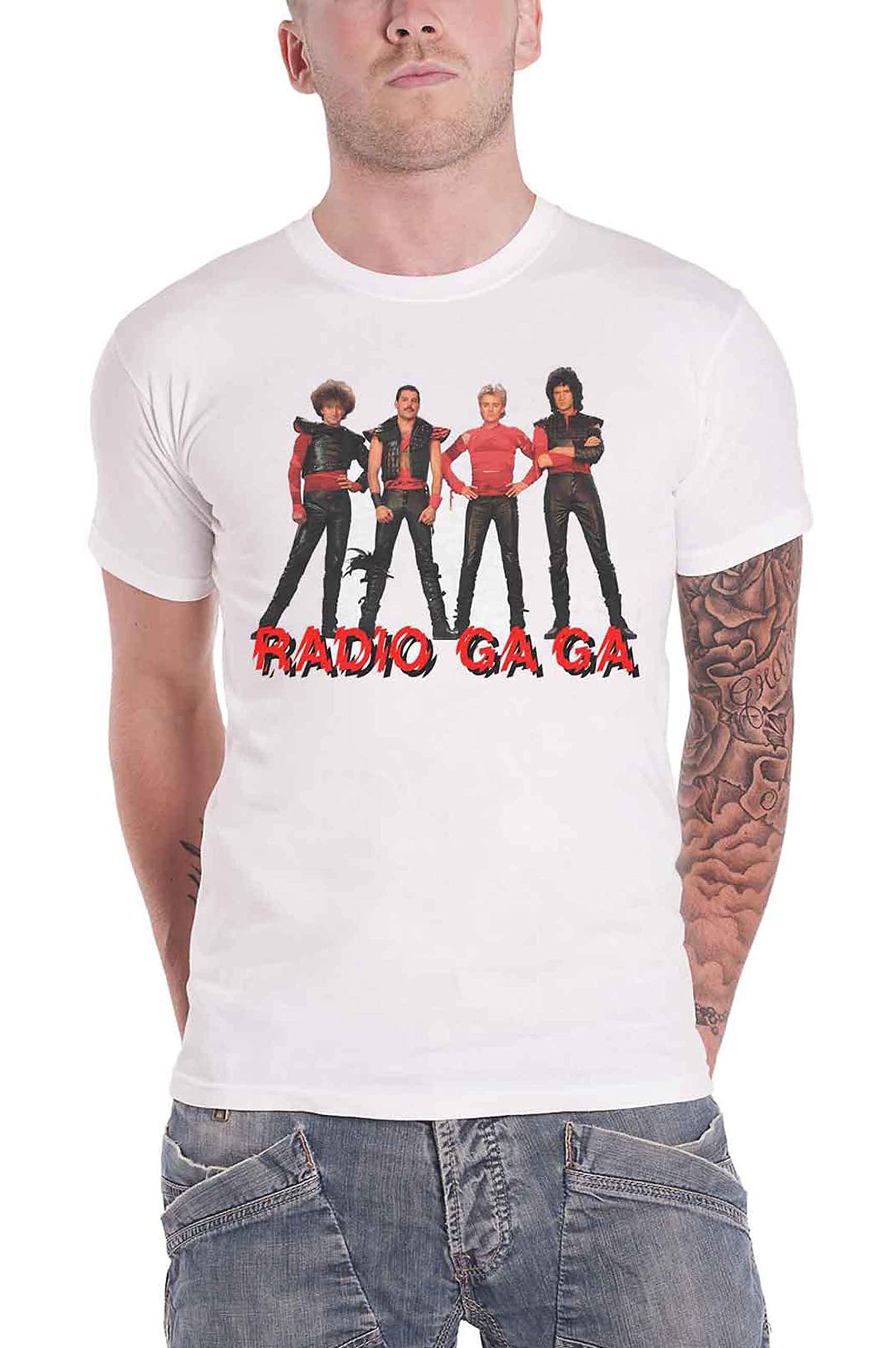 Queen - Radio Ga Ga T-Shirt - White - S