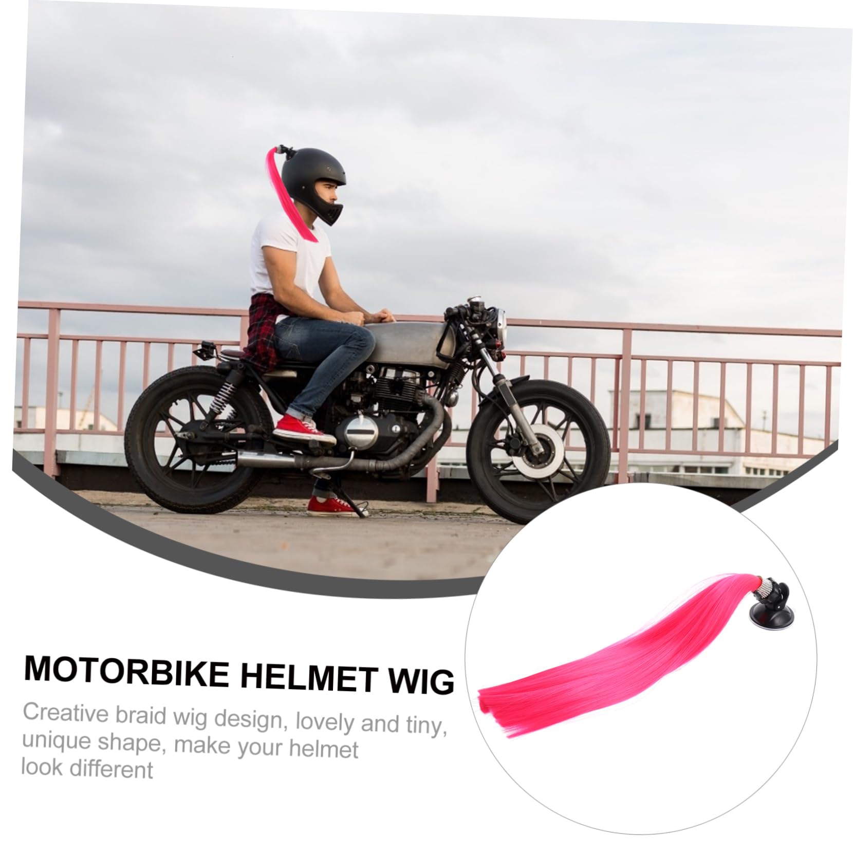 SOLUSTRE 2piezas Decoración De De Moto Trenzas Accesorios para Adorno Desmontable De Pelo para Motocicletas
