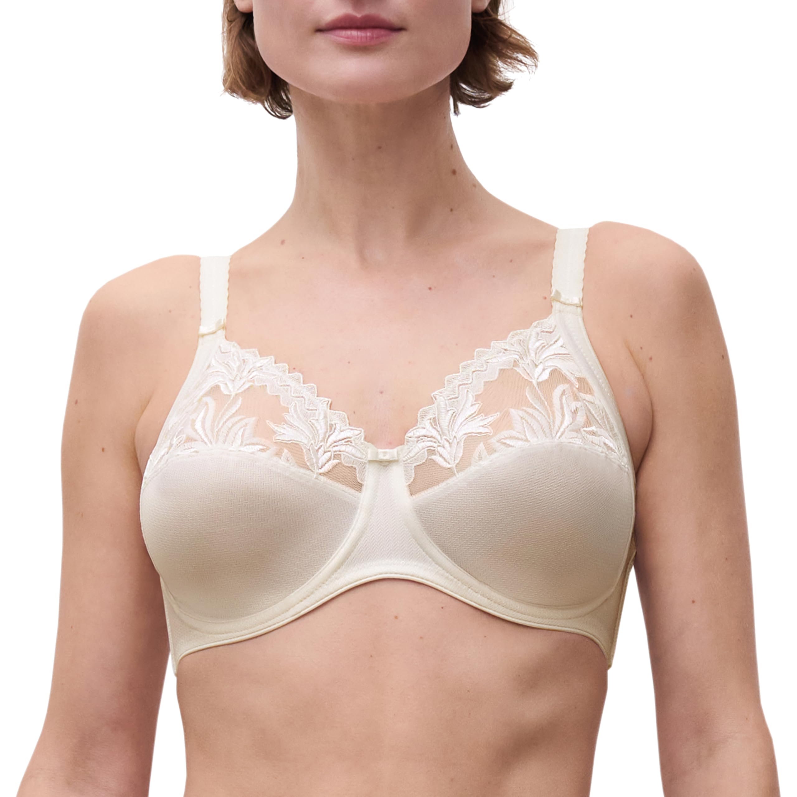 Chantelle Women's Elfenbein Amazone, Very Covering Underwired Bra, Lingerie, 36F