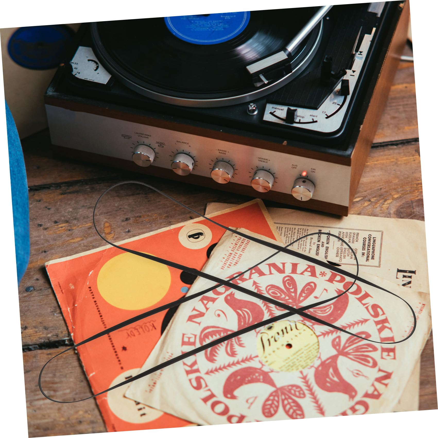 Artibetter 15pièces Courroie De Remplacement Caoutchouc Pour Tourne-disque De Compatible Avec Phonographe Et Lecteur De Disques Vinyles Noir