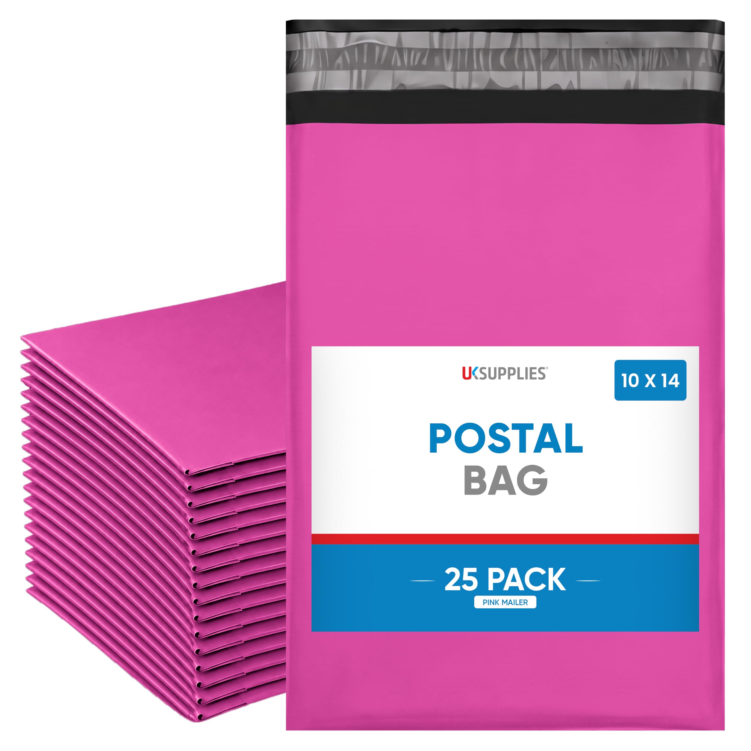 UK Supplies Ltd Pink Postage Parcel Mailing Bags - Pick Any Size/Colour — image 1