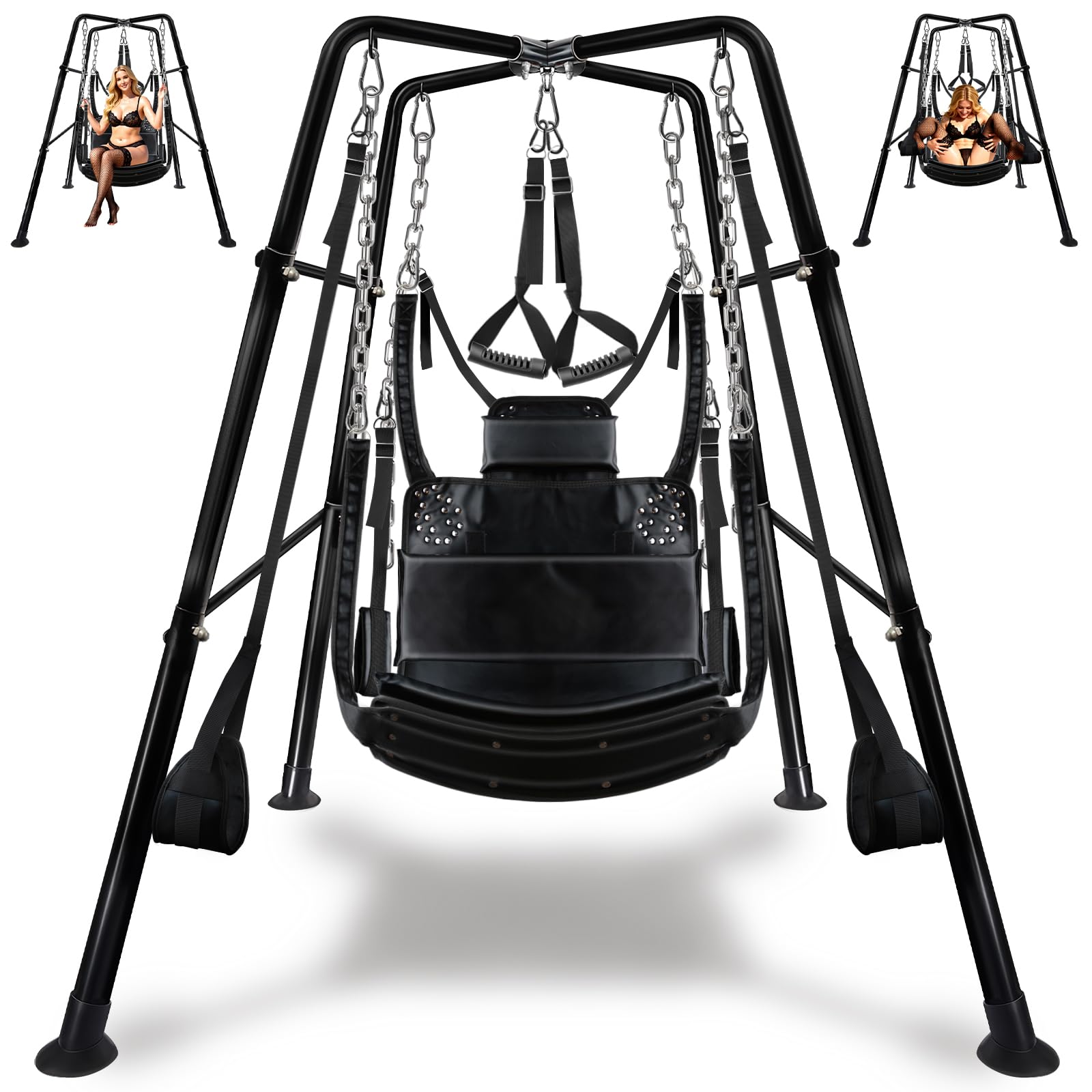 View 1 of ***missing unknown parts***

Retadol Freestanding Steel Sex Swing Frame