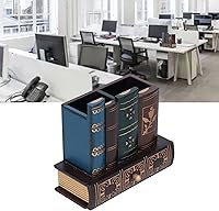 Vista 5 de Tyenaza Retro Style Pencil Holder, Pen Cup Desktop Storage Organizer Decoration for Home Office