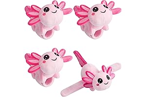 Deekin Animal BFFs: The Enchanting 9 Inch Axolotl Slap Bracelets