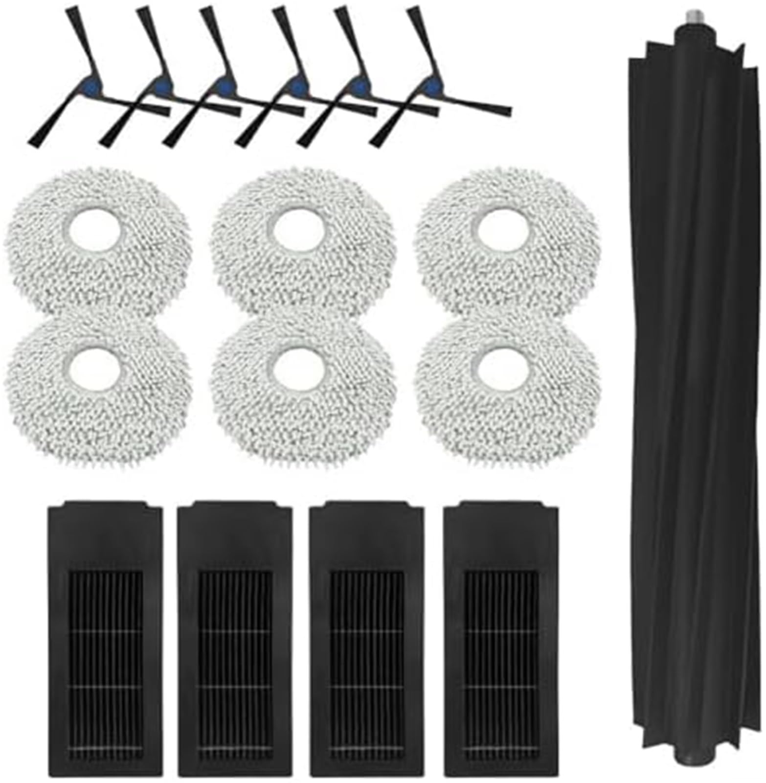 Wivplex Pacchetto di parti di ricambio for ECOVACS, for DEEBOT X2, for aspirapolvere Omni con spazzole e filtri Kit di sostituzione per aspirapolvere