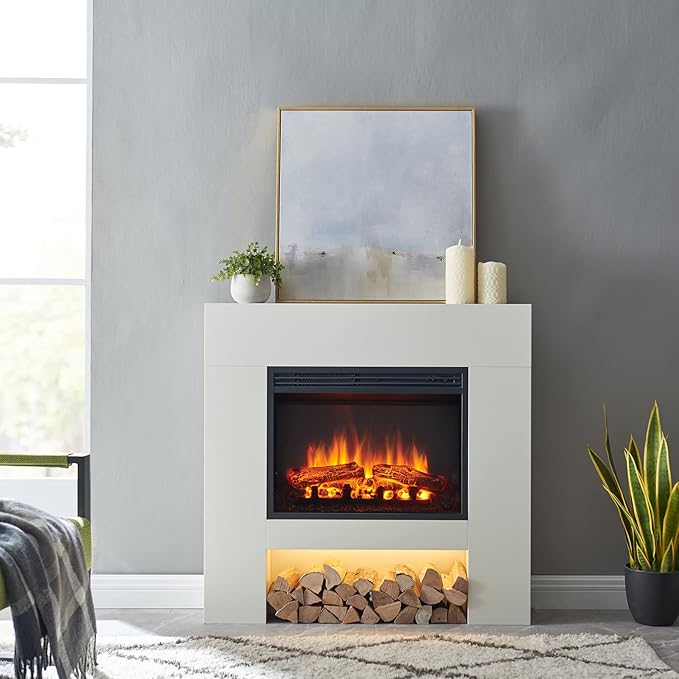 Chimenea Eléctrica LegendFlame Georgia 37" con Inserto 23" miniatura 2