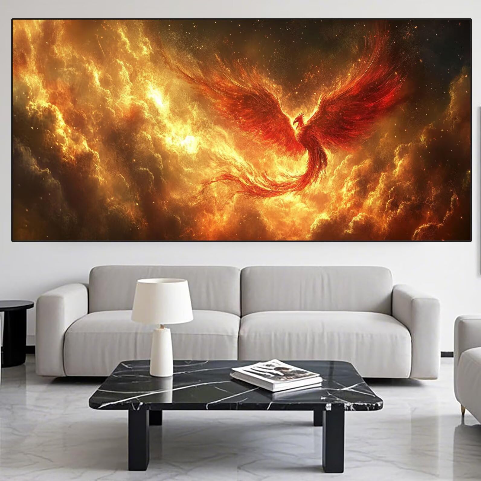Phoenix Diamond Art Animal Diamond Painting Arts and Crafts dla dorosłych, zestawy do malowania diamentami 5D, dorosłych, Crysta, haft krzyżykowy, zestaw do haftowania dla początkujących, dekoracja
