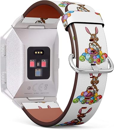 Amazon.com: (huevos más rápidos y bonitos conejos) correa de piel para  Fitbit Ionic, la sustitución de bandas de Fitbit Ionic Smartwatch :  Deportes y Actividades al Aire Libre