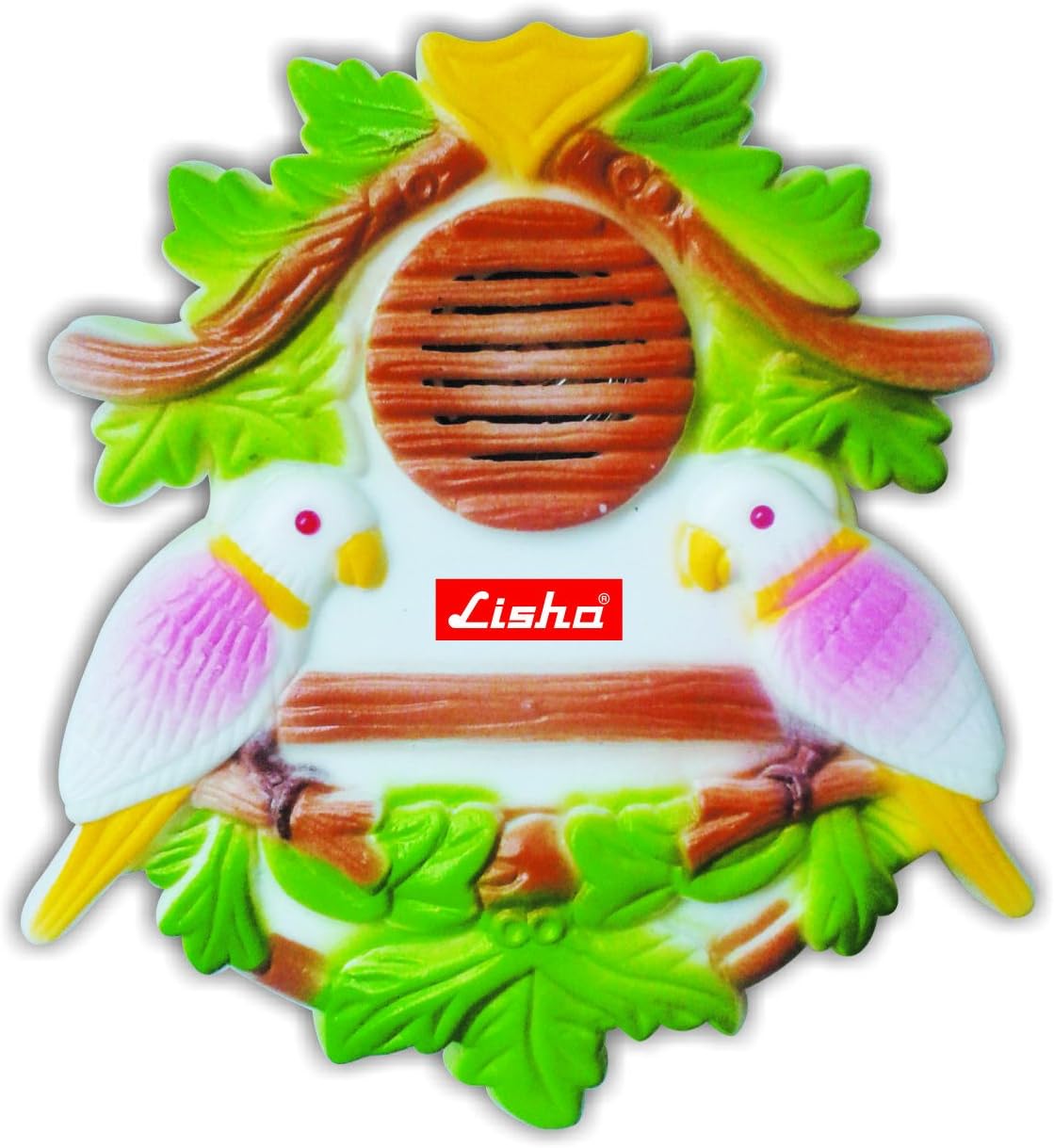 Lisha Plastic Mini Parrot Door Bell, White