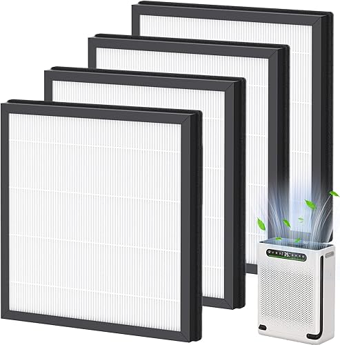 Miniatura 10 de Paquete de 2 filtros purificadores de aire HAP605, filtro de repuesto para purificador de aire para XenonLab HAP605 HAP607 y FreAire HAP605 HAP607,