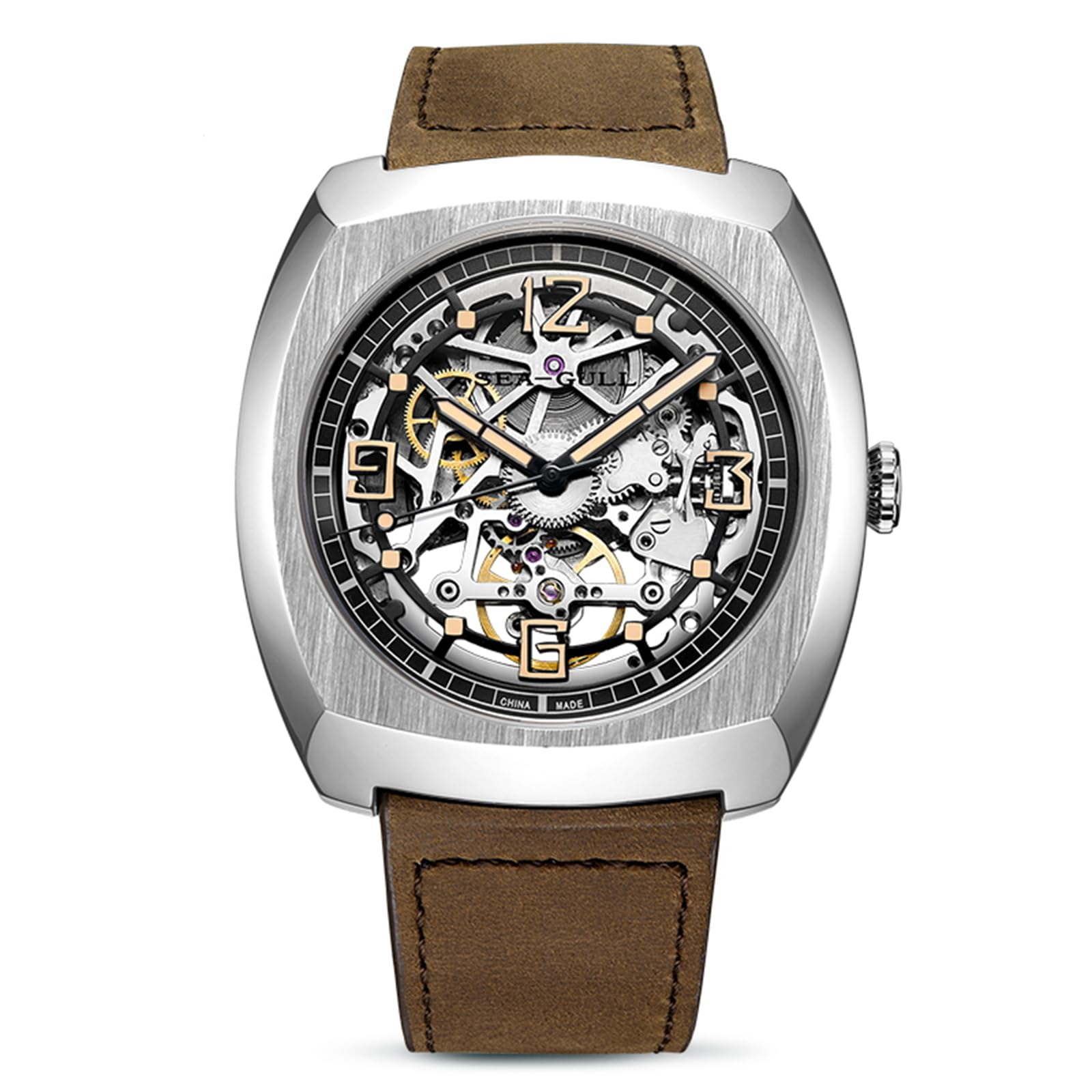 Watch for Men Automatic Mechanical Wristwatches Waterproof Skeleton Dial 849.27.6094
