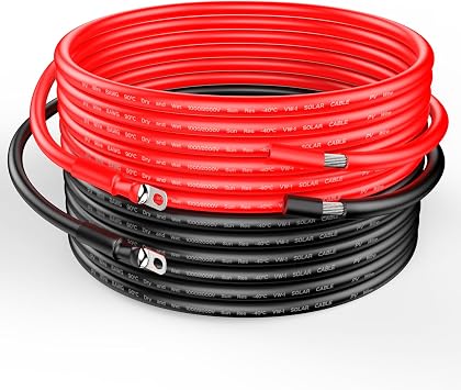RICH SOLAR Tray Cable Connect Charge Controller and Battery 8AWG 10