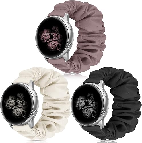 Correas de reloj de 0.78 pulgadas y 0.86 pulgadas, bonitas correas elásticas de repuesto para mujer con barra de liberación rápida, banda de tela