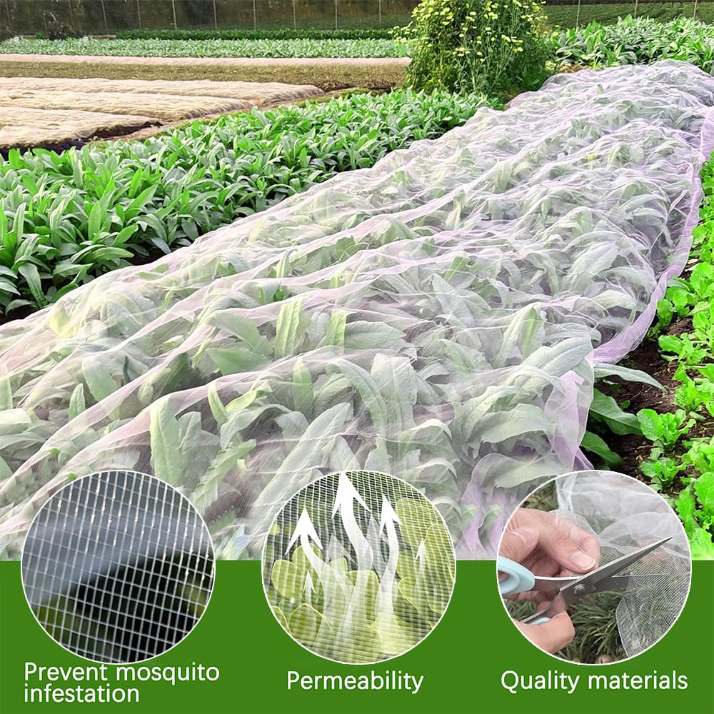 Filet Anti-insectes Pour Plantes - 1,2x1 M, Maille Fine, Avec Cordon De Serrage - Protection Jardin, Arbres Fruitiers, Potager