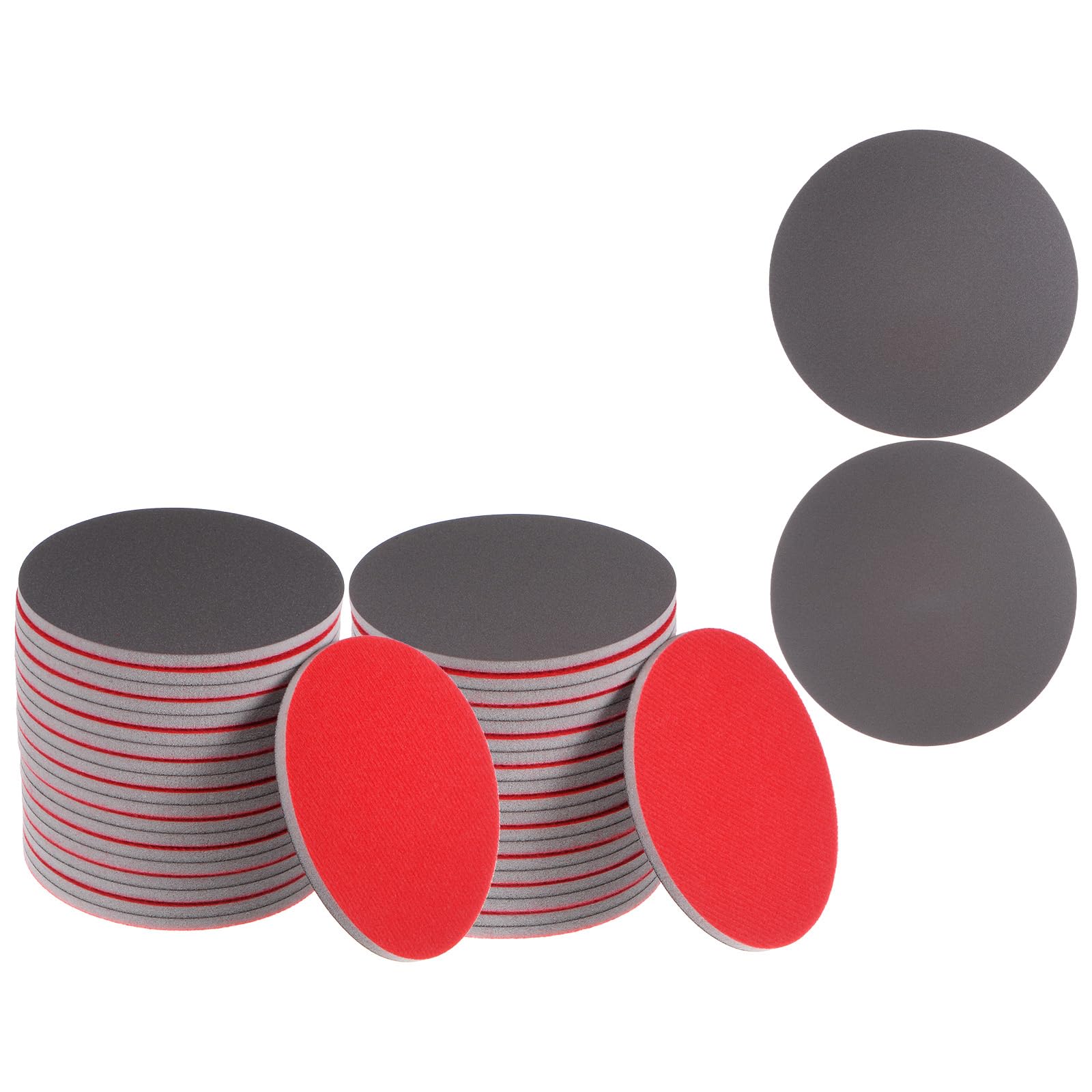 QUARKZMAN 40uds 5 Pulgadas Lijado Esponja Juego 1200 Grano 2000 Grano Gancho y Bucle Lijado Disco Húmedo/Seco Pulido para Auto Madera Yeso Paneles Metal