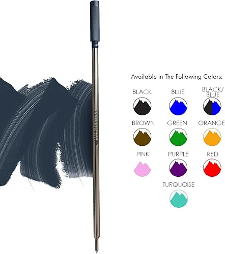 Vista 66 de Monteverde Recambio de bolígrafo para adaptarse a bolígrafos cruzados, punta media, rollo suave, rojo, 2 por paquete (C132RD) Rojo