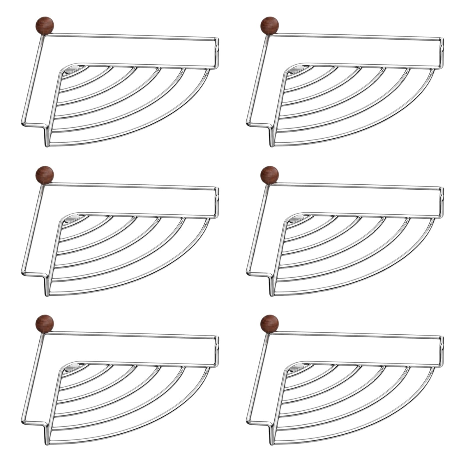 Organisateur d ' angle d ' évier triangulaire pour fournitures, 6sets
