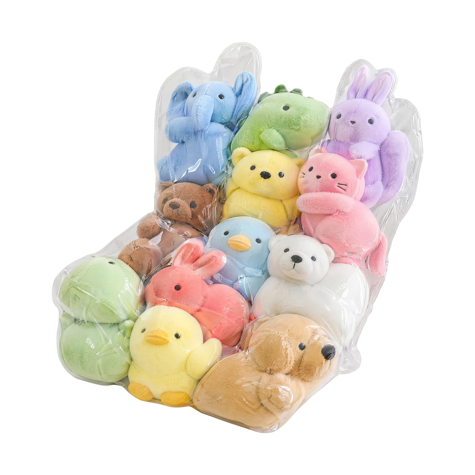 Puf de almacenamiento transparente impermeable para peluches y juguetes de niños