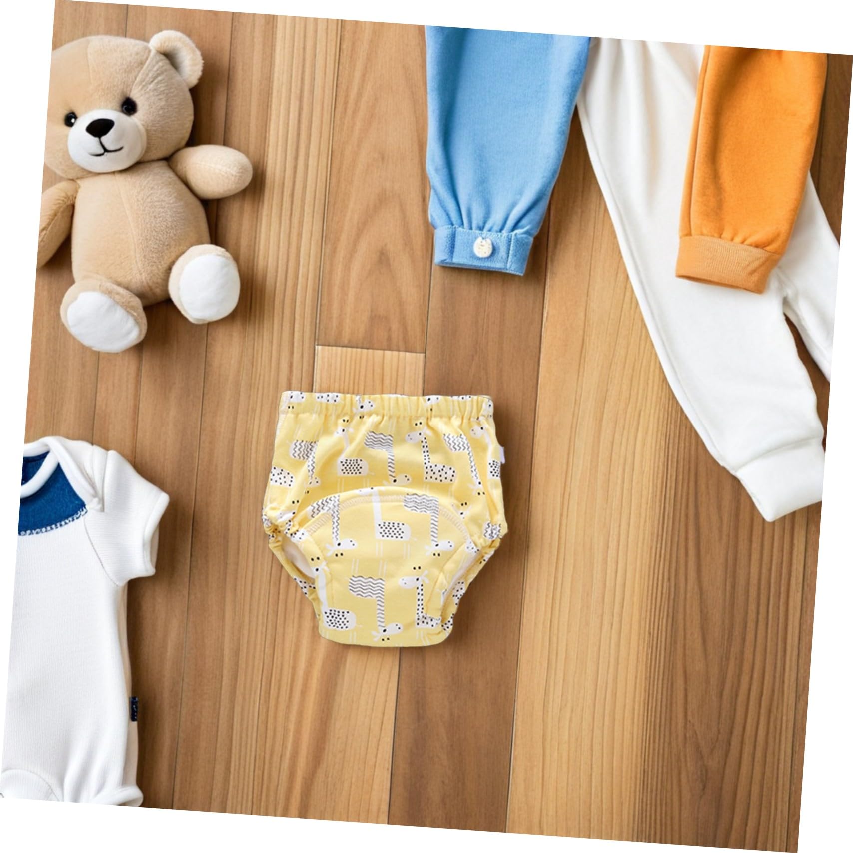 VICASKY 6 piezas reutilizables pantalones de entrenamiento de algodón transpirables y a prueba de fugas para el entrenamiento de orinal de niños pequeños adecuados para niños y niñas