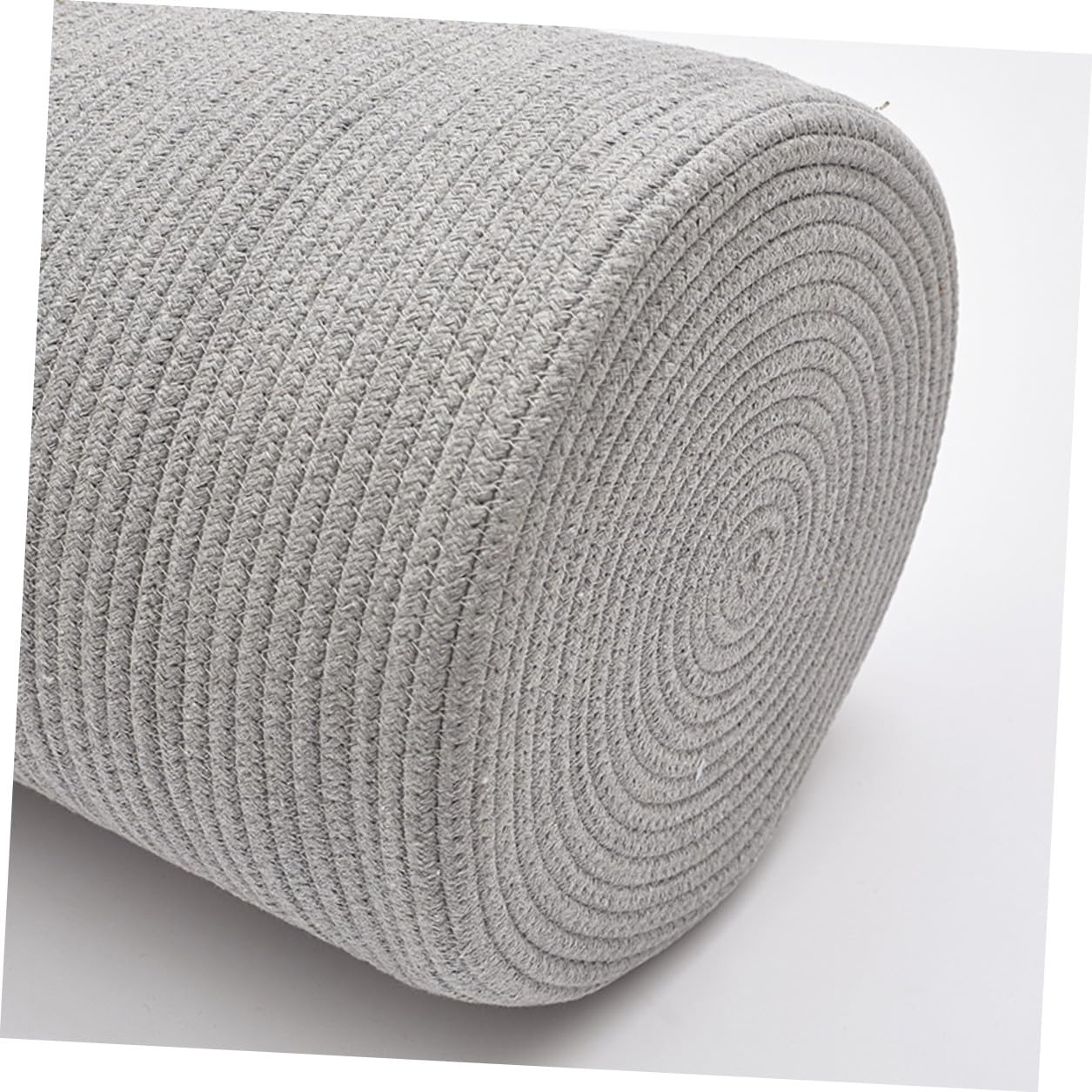 Cesto Portabiancheria Grande Capacità Rotondo in Corda di Cotone con Decorativo Design per Casa e Dormitorio