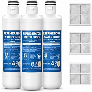 LT1000P Water Filter Replacement, 3 Pack, Compatible with LG LT1000P, LT1000PC, LT1000PCS, ADQ74793501, MDJ64844601, Kenmore 46-9980, 9980