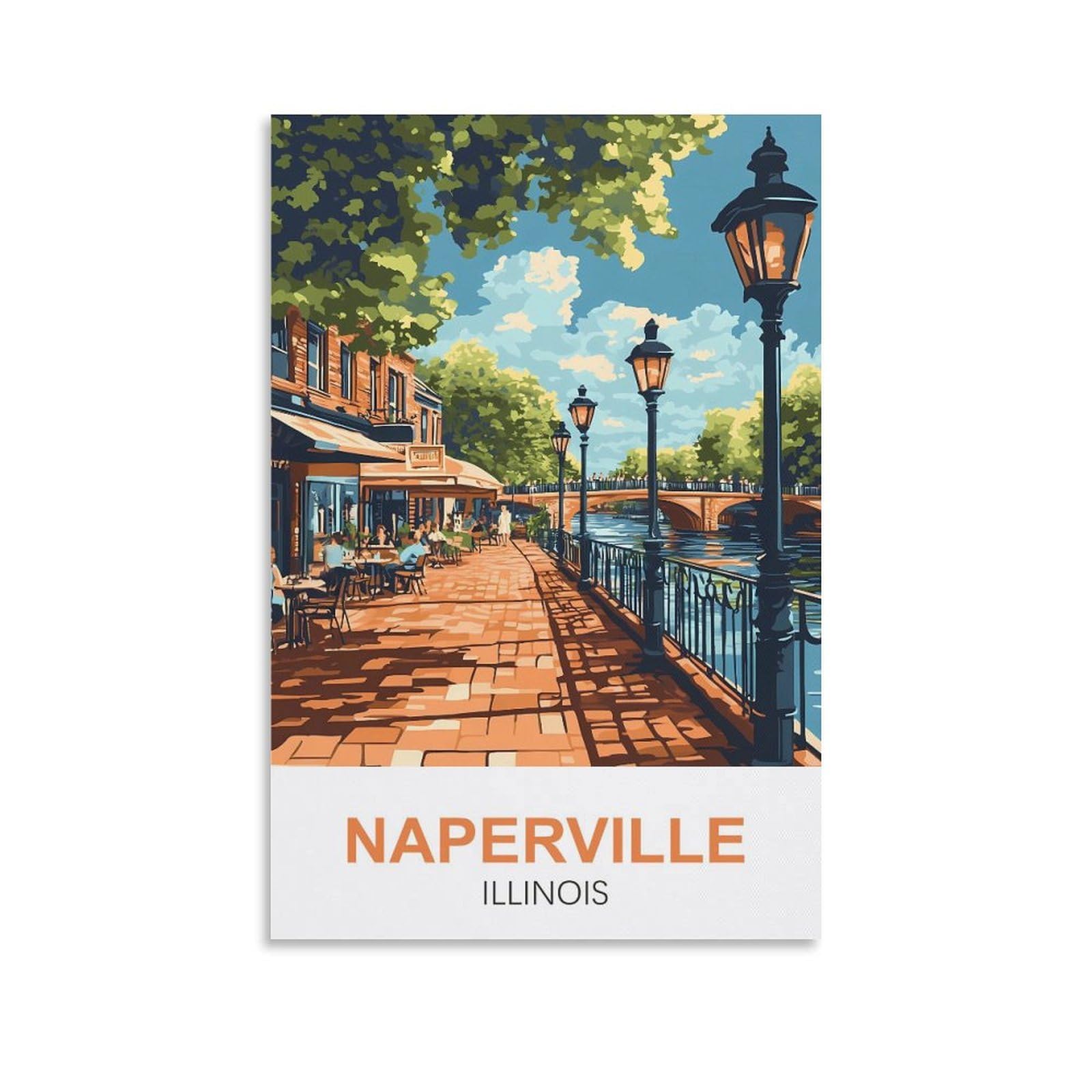 2000-Teile-Puzzle, Naperville, Illinois, Puzzles mit 2000 Teilen, für Teenager und Kinder, Puzzle-Unterhaltung, Denksportaufgabe, 100 x 70 cm